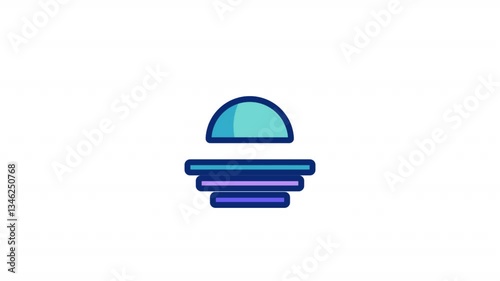Abstract Shape Animated Alpha Icons loop