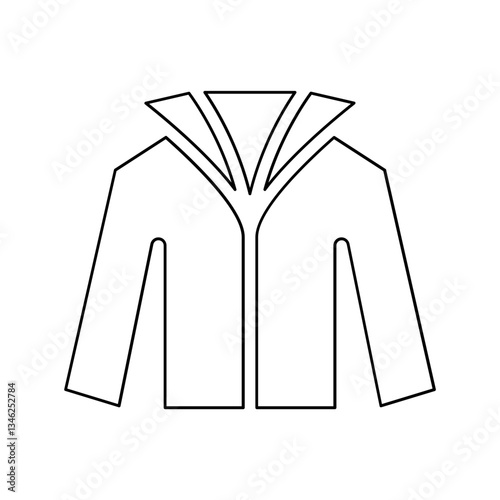 Coat icon in line style
