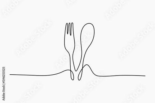 Eating utensils, aesthetic illustration design element vector