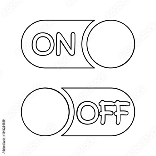 Switch icon in line style