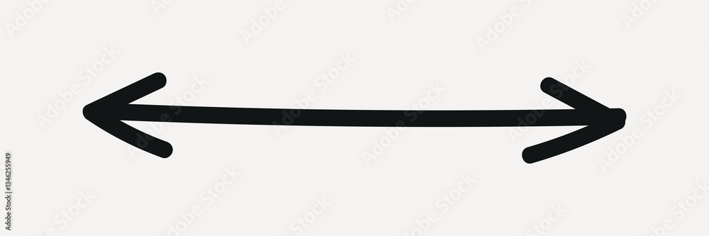 Minimalist black double-headed arrow on a light, element vector Minimalist black double-headed arrow on a light, element vector