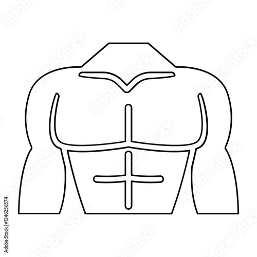 Muscle icon in line style