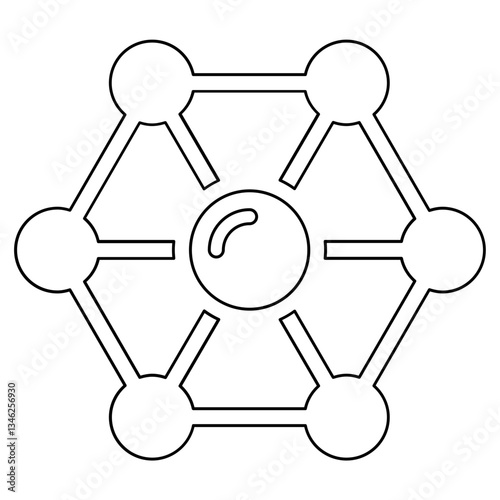 Link icon in line style