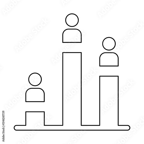 Ranking icon in line style