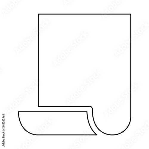 Paper icon in line style