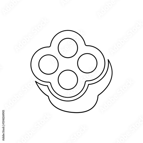 Chili icon in line style