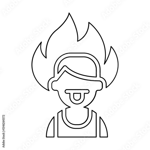 Spicy icon in line style