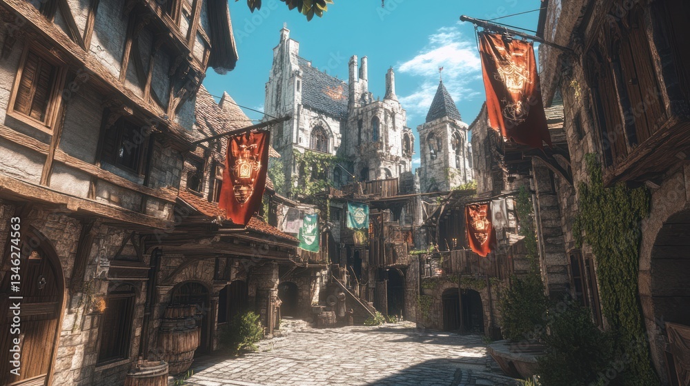 Fototapeta premium Medieval Alleyway