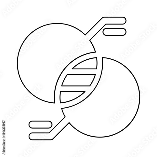 Virtual reality technology icon in line style