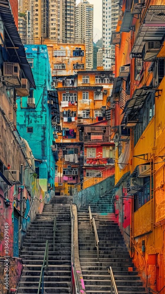Fototapeta premium Urban Diversity. Celebrating the Tapestry of City Life.