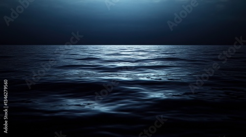 Storm's Edge: Dark Seascape with Breaking Light