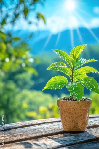 Close-up plants banner