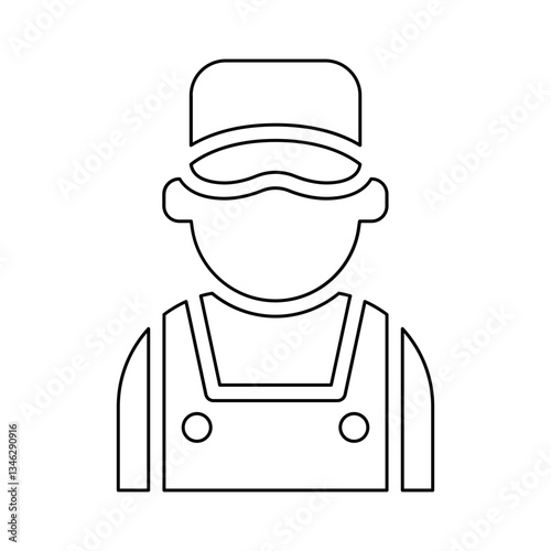 Mechanic icon in line style