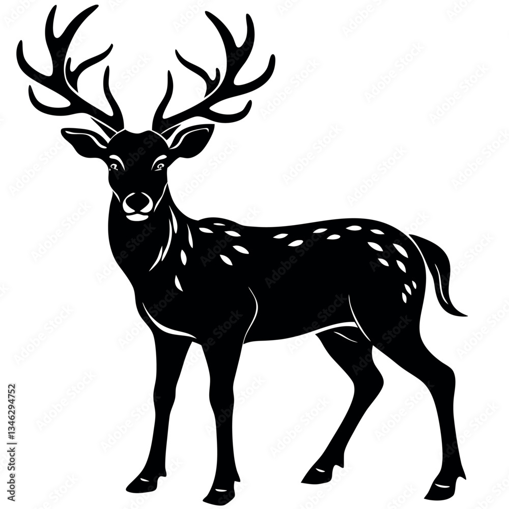 Fototapeta premium A Deer Silhouette Unveiled