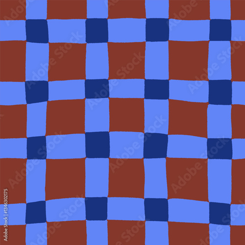 Seamless checkered pattern, endless plaid texture. Abstract modern repeating ...