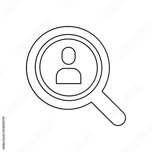 Search icon in line style