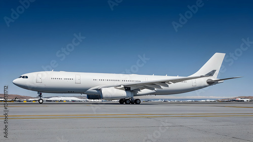 White Commercial Airplane on the Runway against Blue Sky during Daytime