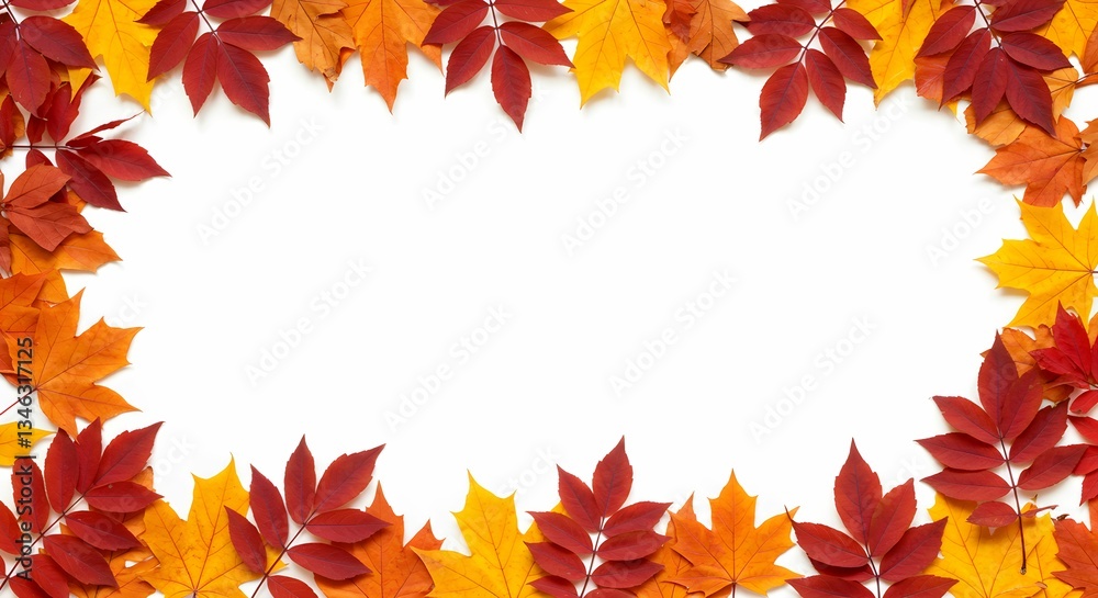 autumn leaves frame