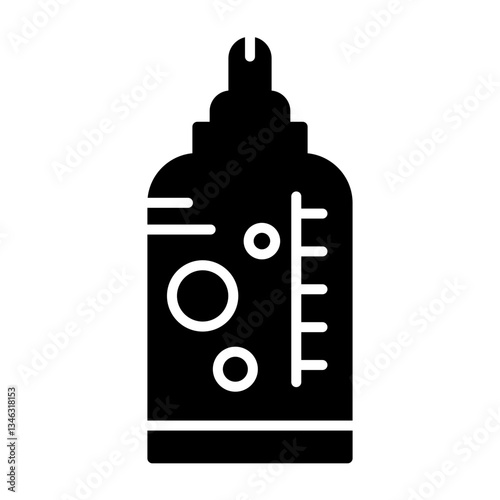Baby bottle Vector Solid Style Icon