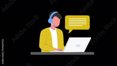 Customer Support Animation