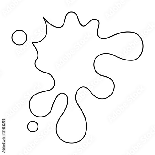 Blot icon in line style