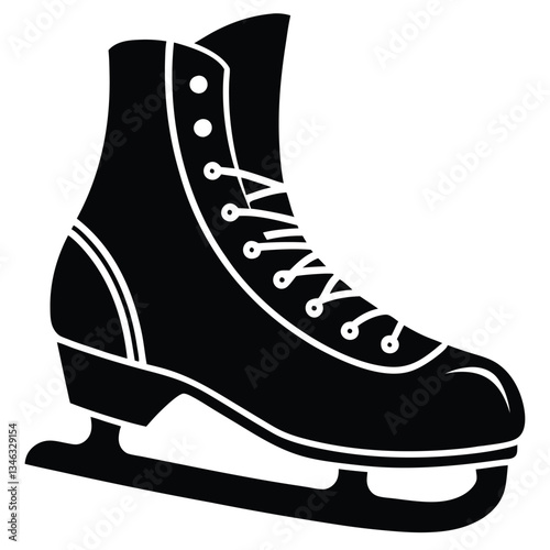 ice skates isolated on white background