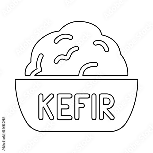 Kefir icon in line style