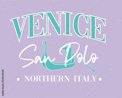 Venice Italy boat cute tee embroid Club Nautical Varsity College colleigiate teams sail health USA Trending Anchor Whreaf Graphic Tee t-shirt logo slogan graphic artwork typography tote badge emblem 