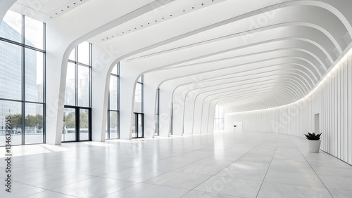 Minimalist White Background with a Clean Modern Abstract Aesthetic and Bright Neutral Elegance, Featuring a Professional Corporate Design and Large Empty Space for Branding, Advertising, and Marketing