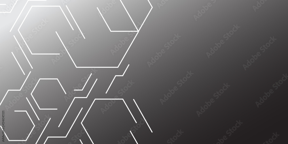 Minimalist Tech Background with Geometric Hexagon Lines. Futuristic Blockchain and Data Network Hexagonal Pattern. Hexagon. Vector. Minimalist Tech Background with Geometric Hexagon Lines. Futuristic Blockchain and Data Network Hexagonal Pattern. Hexagon. Vector.