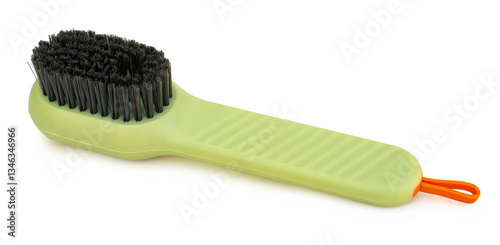 new shoe brush on white isolated background