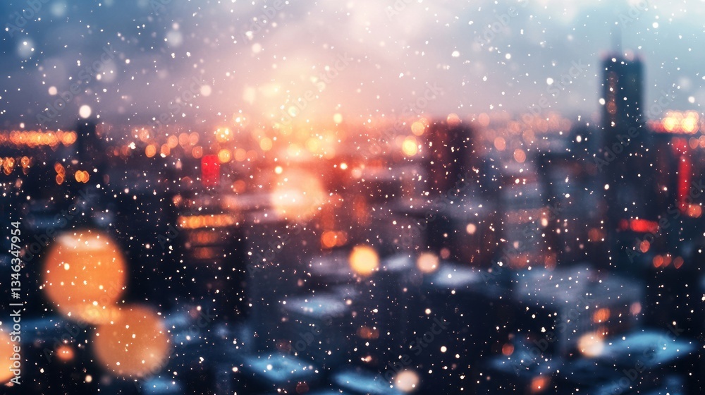 Fototapeta premium Backgrounds Cityscape Perspective Lights Background