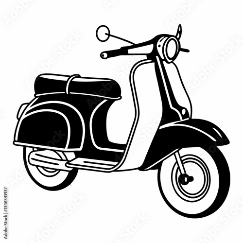 retro vintage scooter