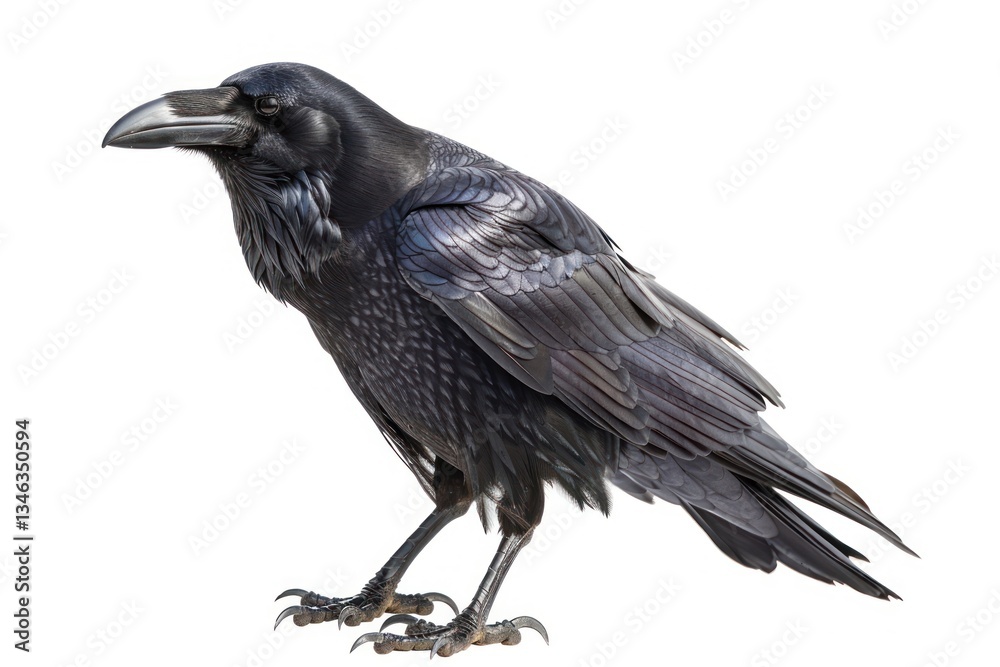 Fototapeta premium Raven blackbird agelaius animal.