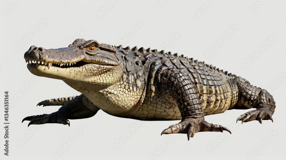 Fototapeta premium crocodile in the water