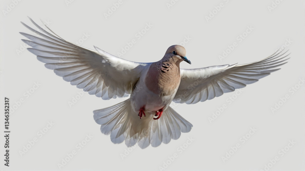 Obraz premium white dove flying