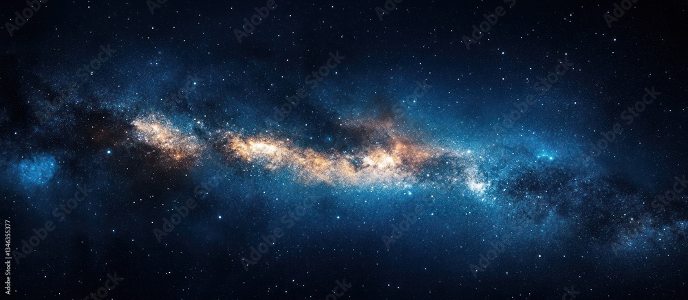 Fototapeta premium Cosmic Nebula, Space Background, Galaxy