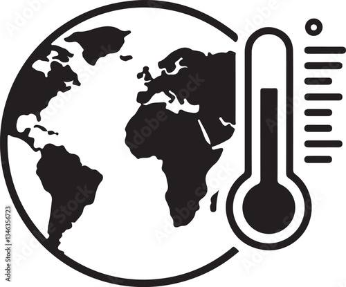 global warming icon or logo isolated sign symbol vector illustration - high quality black style vector icons
