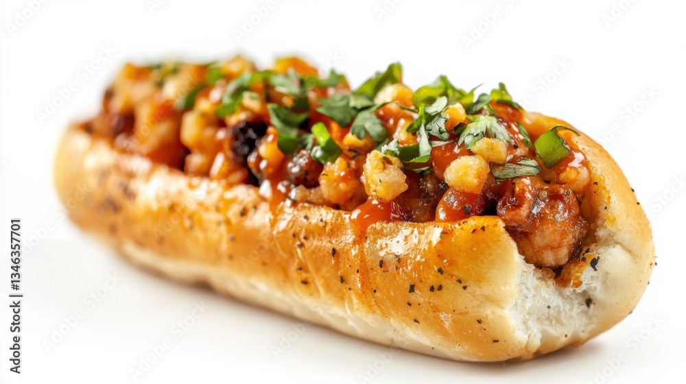 HOT DOG isolated on white background, full depth of field HOT DOG isolated on white background, full depth of field