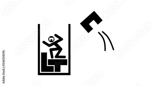 materialization of thought, black isolated silhouette
