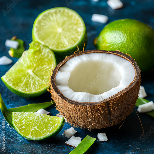 Refreshing coconut and zesty lime create a vibrant tropical experience perfect for social media engagement