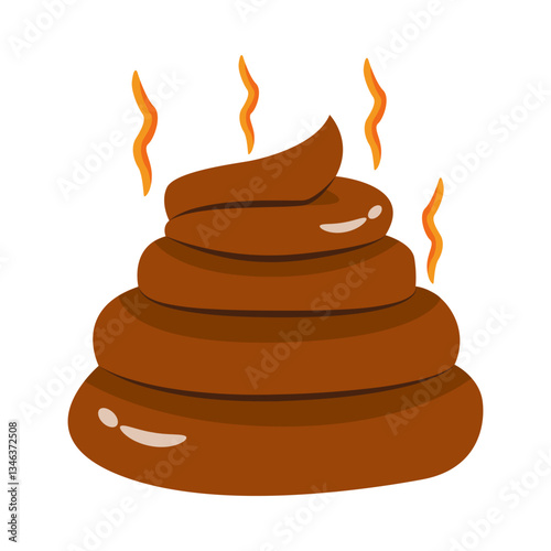 Here is an amazing 3d style icon showing fake poop prank
