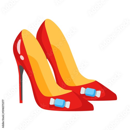Ready to use 3d style icon of heels prank