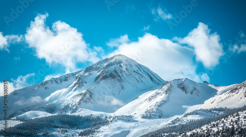 Wallpaper Mural landscape, nature, plant, sky, trees, season, weather, clouds，autumn, travel, sunlight，outdoors，horizon, hill, land, sky，water, ocean, mountain, snow, winter, mountains, peak, alps, glacier, ice, rock Torontodigital.ca