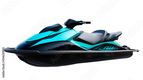 Modern personal watercraft isolated on transparent background