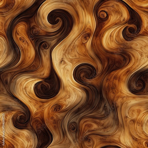 Abstract Wood Grain Fragmented Seamless Pattern Design