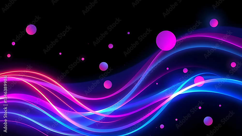 Fototapeta premium abstract purple background with bubbles