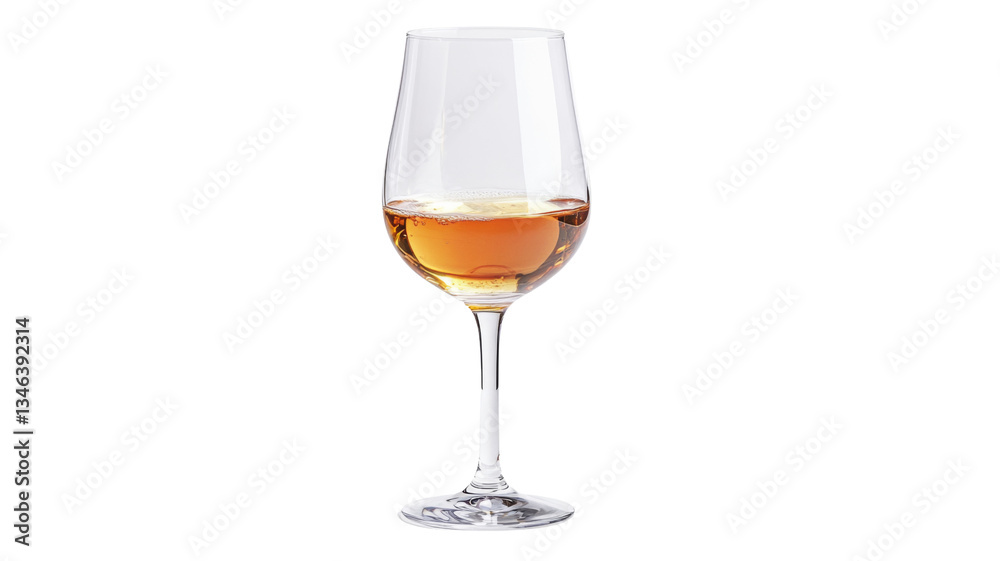 Glass of white wine on transparent background, perfect for compositions Glass of white wine on transparent background, perfect for compositions