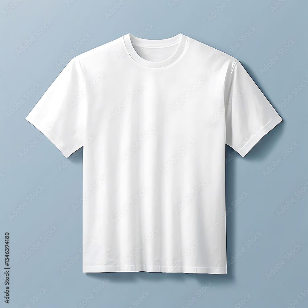 White t-shirt mockup with blank template White t-shirt mockup with blank template