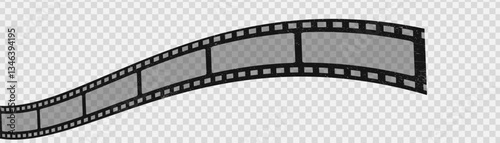 Old retro tape film video movies, Grunge vintage film strip for photo video filming, Vector illustration.